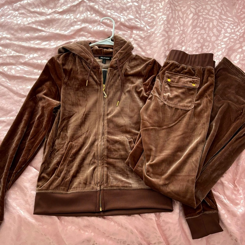 Brown Juicy Couture Tracksuit Set